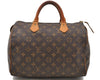 Authentic Louis Vuitton Monogram Speedy 30 Hand Bag M41526 LV 2436D