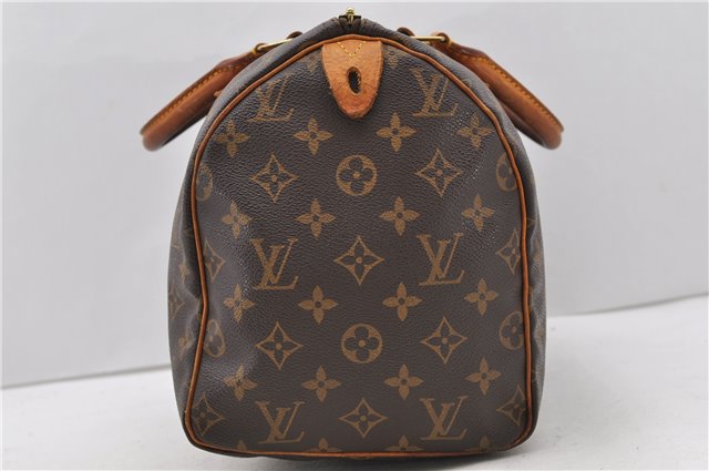 Authentic Louis Vuitton Monogram Speedy 30 Hand Bag M41526 LV 2436D