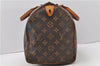 Authentic Louis Vuitton Monogram Speedy 30 Hand Bag M41526 LV 2436D