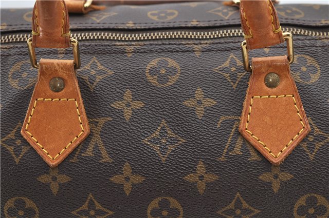 Authentic Louis Vuitton Monogram Speedy 30 Hand Bag M41526 LV 2436D