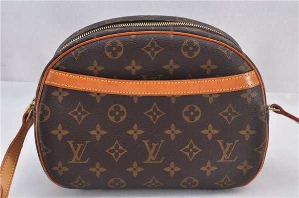 Authentic Louis Vuitton Monogram Blois Shoulder Cross Body Bag M51221 LV 2436F