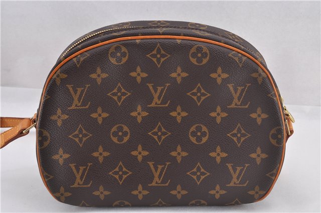 Authentic Louis Vuitton Monogram Blois Shoulder Cross Body Bag M51221 LV 2436F