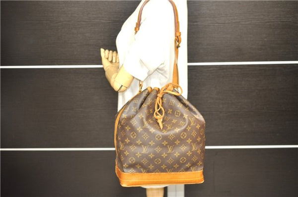 Authentic Louis Vuitton Monogram Noe Shoulder Bag M42224 LV 2437D