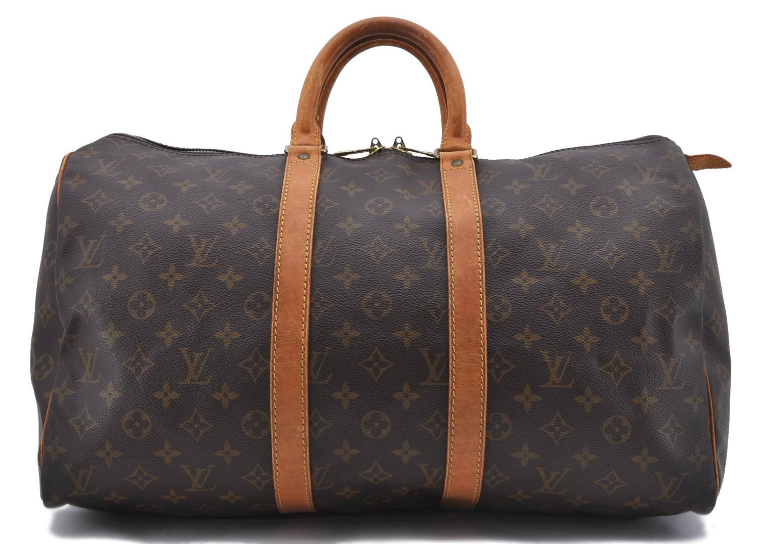 Authentic Louis Vuitton Monogram Keepall 45 Boston Bag M41428 LV 2439D