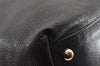 Authentic YVES SAINT LAURENT Sac Double Tote Bag Leather 168483 Black 2442I