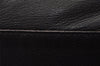 Authentic YVES SAINT LAURENT Sac Double Tote Bag Leather 168483 Black 2442I