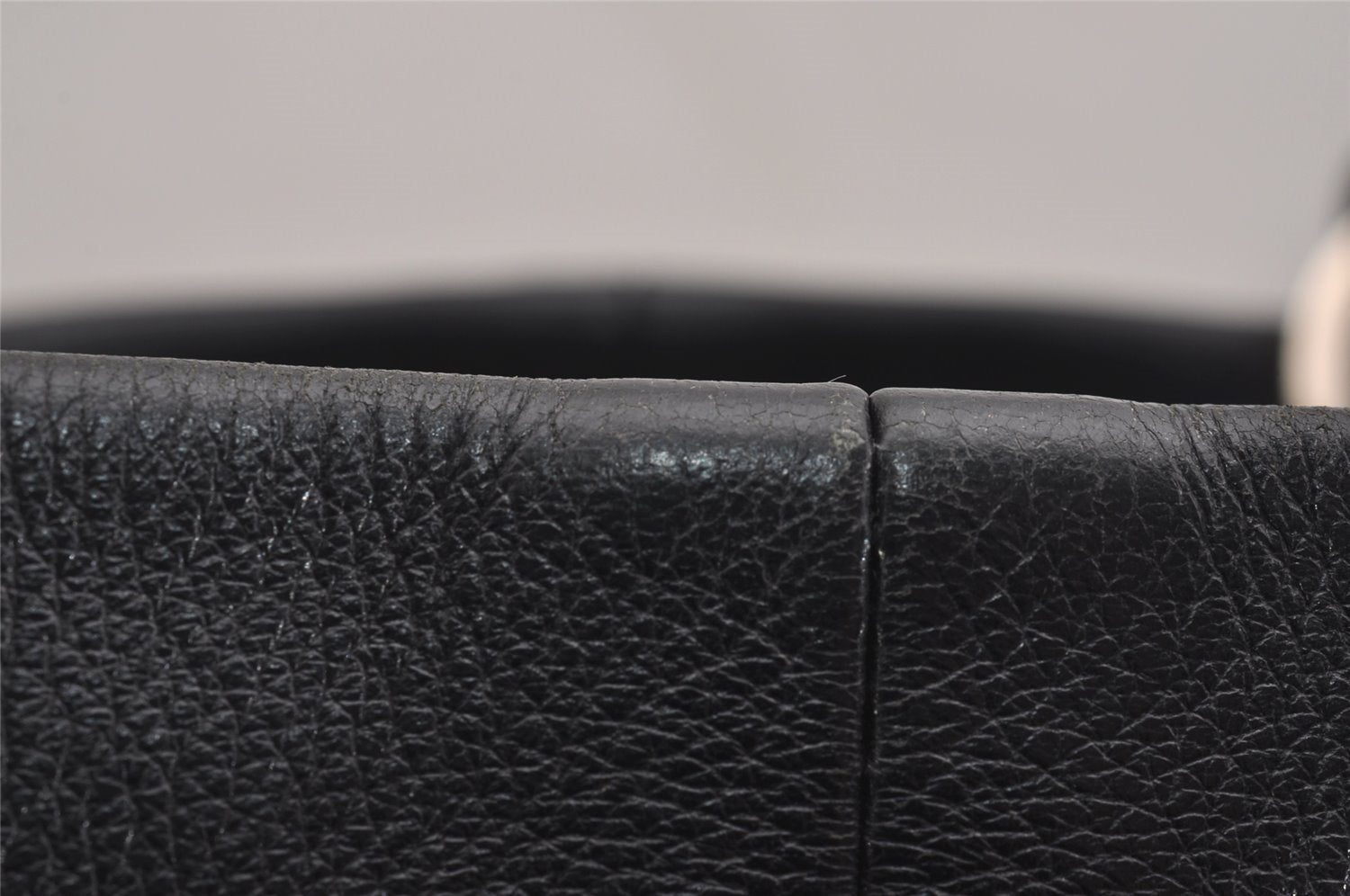 Authentic PRADA Vintage Leather Nappa Shoulder Hand Bag Black 2443I