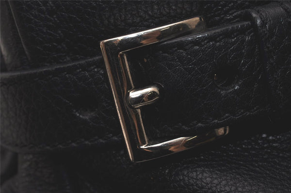 Authentic PRADA Vintage Leather Nappa Shoulder Hand Bag Black 2443I