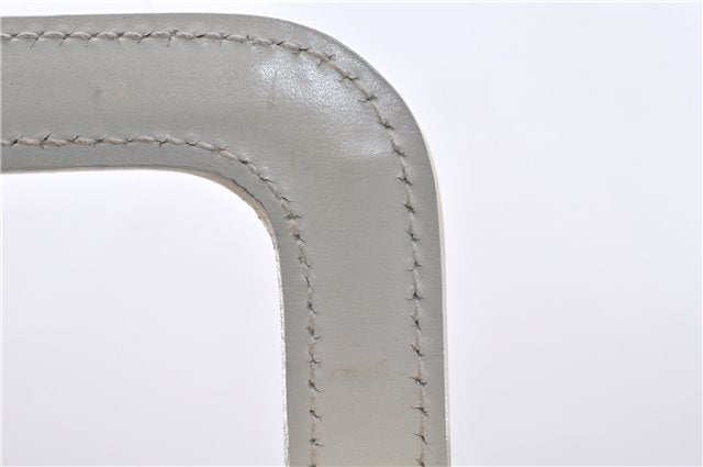 Authentic GUCCI Vintage Hand Bag Purse Leather White 2445D