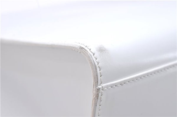 Authentic GUCCI Vintage Hand Bag Purse Leather White 2445D