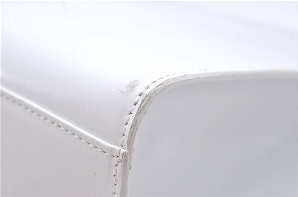 Authentic GUCCI Vintage Hand Bag Purse Leather White 2445D