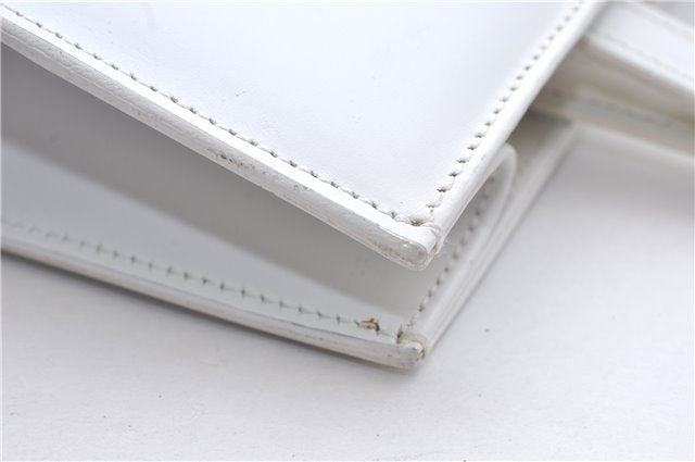 Authentic GUCCI Vintage Hand Bag Purse Leather White 2445D