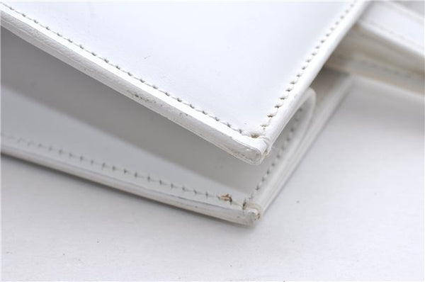 Authentic GUCCI Vintage Hand Bag Purse Leather White 2445D