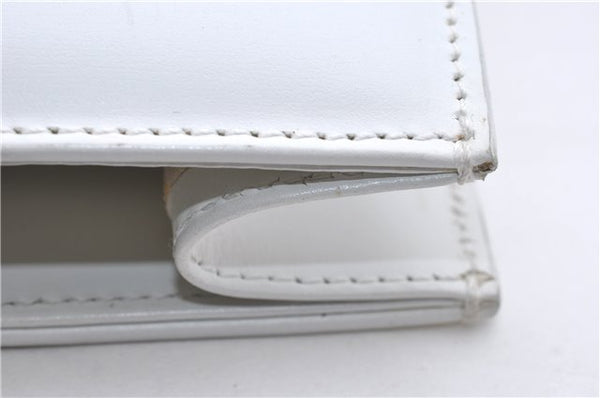 Authentic GUCCI Vintage Hand Bag Purse Leather White 2445D