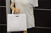 Authentic GUCCI Vintage Hand Bag Purse Leather White 2445D