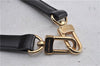 Authentic Louis Vuitton Leather Shoulder Strap Black 40.6-47.6" LV 2445F