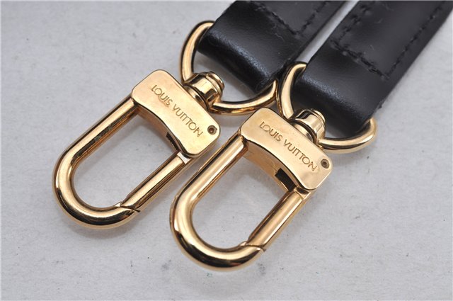 Authentic Louis Vuitton Leather Shoulder Strap Black 40.6-47.6