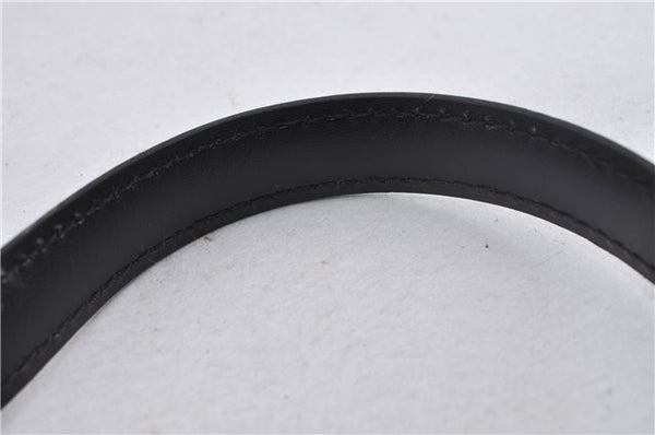 Authentic Louis Vuitton Leather Shoulder Strap Black 40.6-47.6" LV 2445F