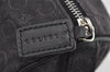 Authentic CELINE C Macadam Carriage Pattern Hand Bag Canvas Leather Black 2445I