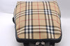 Authentic BURBERRY Vintage Nova Check PVC Leather Backpack Beige Brown 2446I