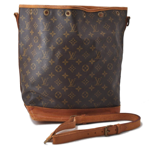 Authentic Louis Vuitton Monogram Noe Shoulder Bag M42224 LV Junk 2447D