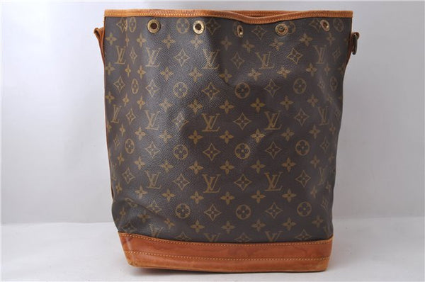 Authentic Louis Vuitton Monogram Noe Shoulder Bag M42224 LV Junk 2447D