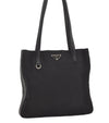 Authentic PRADA Nylon Tessuto Leather Shoulder Tote Bag Purse Black 2447I