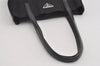 Authentic PRADA Nylon Tessuto Leather Shoulder Tote Bag Purse Black 2447I