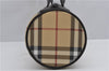 Authentic BURBERRY Vintage Nova Check PVC Shoulder Hand Bag Brown Beige 2448F