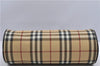 Authentic BURBERRY Vintage Nova Check PVC Shoulder Hand Bag Brown Beige 2448F