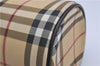 Authentic BURBERRY Vintage Nova Check PVC Shoulder Hand Bag Brown Beige 2448F
