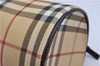 Authentic BURBERRY Vintage Nova Check PVC Shoulder Hand Bag Brown Beige 2448F