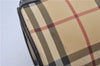 Authentic BURBERRY Vintage Nova Check PVC Shoulder Hand Bag Brown Beige 2448F