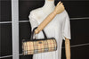 Authentic BURBERRY Vintage Nova Check PVC Shoulder Hand Bag Brown Beige 2448F