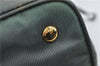 Authentic PRADA Nylon Leather Shoulder Tote Bag Green Khaki Gray 2449D