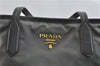 Authentic PRADA Nylon Leather Shoulder Tote Bag Green Khaki Gray 2449D