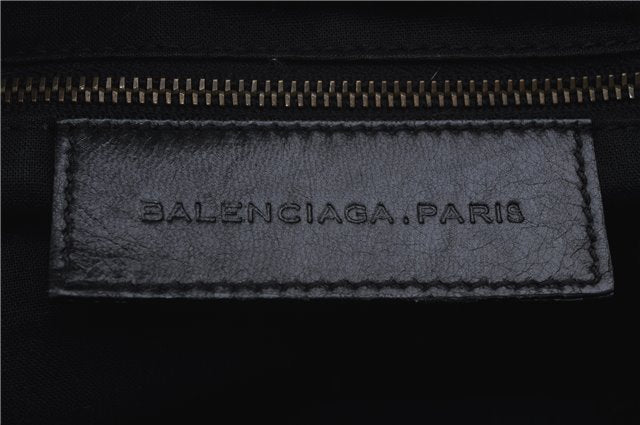 Authentic BALENCIAGA Classic The Box 2Way Hand Bag Leather 145694 Black 2450D