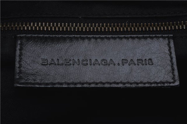 Authentic BALENCIAGA Classic The Box 2Way Hand Bag Leather 145694 Black 2450D