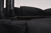 Authentic PRADA Tessuto Fiocco Ribbon Nylon Leather Hand Tote Bag Black 2450I