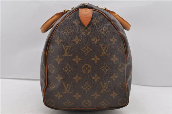 Authentic Louis Vuitton Monogram Speedy 35 Hand Bag M41524 LV 2452D