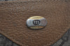 Authentic GUCCI Web Sherry Line Shoulder Tote Bag GG PVC Leather Brown 2452I