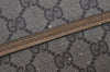 Authentic GUCCI Web Sherry Line Shoulder Tote Bag GG PVC Leather Brown 2452I