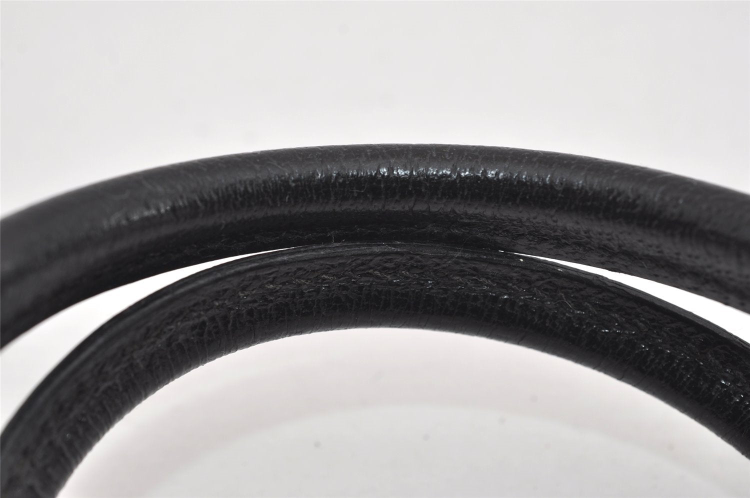 Authentic GUCCI Vintage Hand Bag Purse GG Canvas Leather 113010 Black 2456I