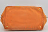Authentic PRADA Canapa M Vintage Canvas Tote Hand Bag Orange 2457I