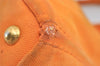 Authentic PRADA Canapa M Vintage Canvas Tote Hand Bag Orange 2457I