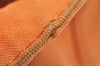 Authentic PRADA Canapa M Vintage Canvas Tote Hand Bag Orange 2457I