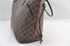 Authentic Louis Vuitton Damier Neverfull MM Shoulder Tote Bag N51105 LV 2458F