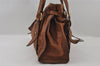 Authentic MIU MIU Vintage Leather Shoulder Tote Bag Brown 2459I