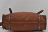 Authentic MIU MIU Vintage Leather Shoulder Tote Bag Brown 2459I