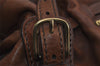 Authentic MIU MIU Vintage Leather Shoulder Tote Bag Brown 2459I